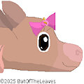 Amber the Bat With a Pink Bow