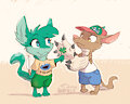 Green Flower by Animancer