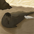 Milk time on the beach by Hinako20