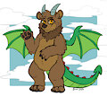 Flying, Fire-Breathing Bear Dragon!