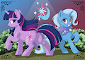 twilight and trixie sketch C