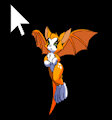 fidget mouse chaser shimeji with in-game sprites by knives666