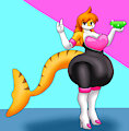 Rouge-Suit Amber - By Luigi-Vaporeon