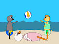 Beach water fowl by 00aa