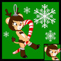 Kimi as a Reindeer Ornament 