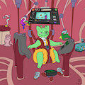 Alien catto by m3g4
