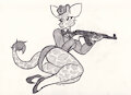 Giraffe With a Gun
