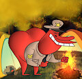 Red Guy's Pre-Poop Farts! by GhostlyFantasy