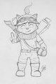 Pencil sketch - Captain Teemo on duty! by Link