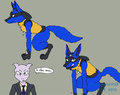 Sonic the Lucario and James the Mewtwo