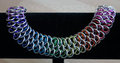 Rainbow and Silver 'thin' Dragonscale Bracelet - For Sale