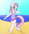 Sweetie Belle at the Beach