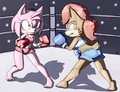 Amy and Sally boxing :comm: