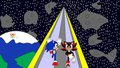 Sonic and Shadow Running on the ARK