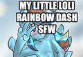 Rainbow Dash Lolified