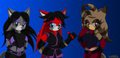 .:Sonic X:. Triple Girls by DarkKittyCrimson