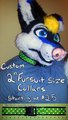 Custom 2" Fursuit-size Collars by RowdyMonster