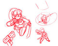 Amber Roosevelt action poses