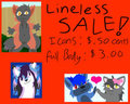 LINELESS ART SALE!!! ICONS 50 CENTS FULLBODYS 3$!!
