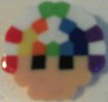 Wearable Pixel Art - Rainbow Mushroom