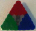 Wearable Pixel Art - Colored Triforce