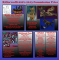 New 2013 Commission Price Guide