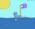Trixie on the sea
