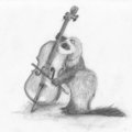 Musical trio: cello ferret
