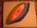 Eyeball Oil Pastel (First Oil Pastel Painting) by FoxyRK9