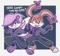 Commish : Funky Fifi and Little Babs Bunny vs