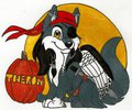 Theron Blackthorn Halloween Badge
