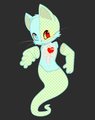Zombie ghost kitty cat! by Saucy