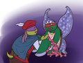 tmnt ShakespeareDonnie and Fairy Raph by dragona15