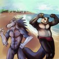 Beach Bums by AsherTail