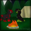 Campfire by Fangkittyartist