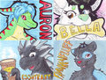 Howloween 2013 Badges 2 by MikeFurry