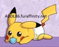 Baby Pikachu by abdl86