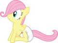 Filly Fluttershy Diapered