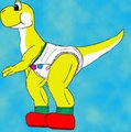 Diapered dino BY Aurindrix