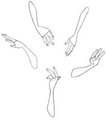 Taro - Hand poses sheet - ILLUS1 by DtheCadeyra