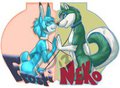 Couples Badges: Frosti &amp; Neko