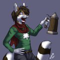 Cheers! Kendall holiday icon by Fenrir-Lunaris