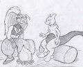 TBFM Commission Series 30/45 - Mewtwo and Kalana from CotP