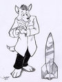 Rocket T. Coyote Portrait Sketch