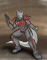 Sketch: Vasha Power Armor by DrakeTigerClaw