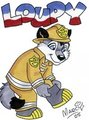 Loupy as a firefighter