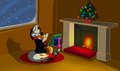 Zen and Nel's Christmas by the fire