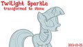 Twilight Sparkle stone Traced from S1E17