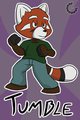 (Badge) Chibi Fighting Tumble