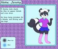 Jeremy The Skunk Character sheet by Helium